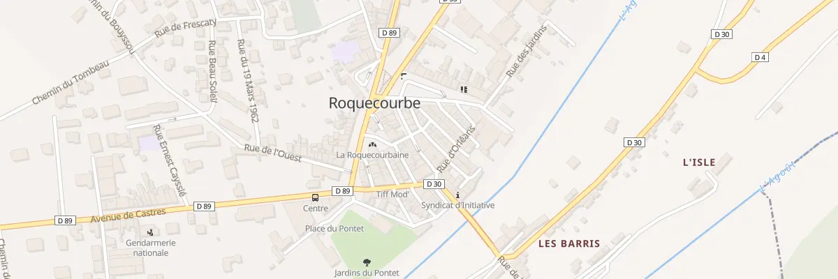 Plan du 12 Rue Victor Laur à Roquecourbe