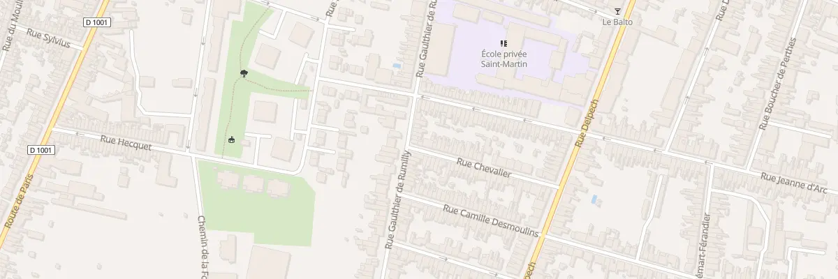 Plan du 113 Rue Gaulthier de Rumilly à Amiens