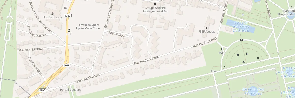 Plan du 12 Rue Paul Couderc à Sceaux
