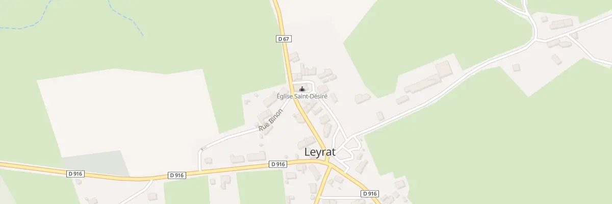 Plan du 2 Rue du Charron à Leyrat