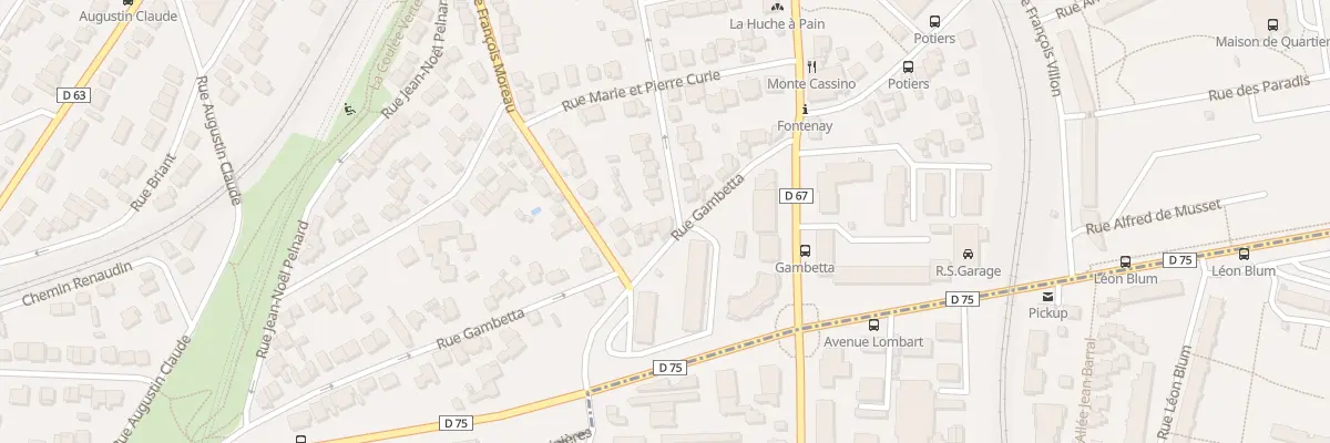 Plan du 1 Rue du Marechal Gallieni à Fontenay-aux-Roses