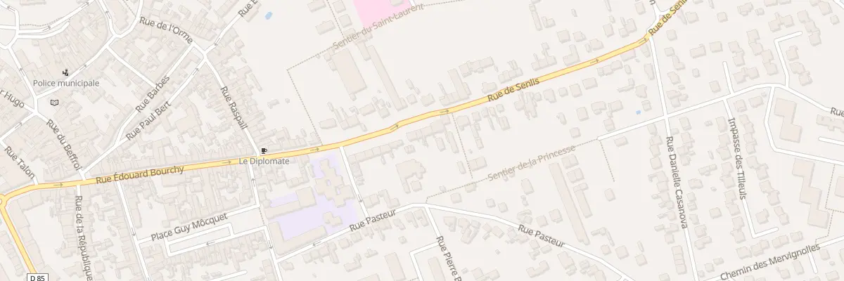 Plan du 68 Rue de Senlis à Beaumont-sur-Oise