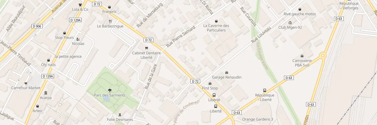 Plan du 33 Bd de la Liberté à Châtillon