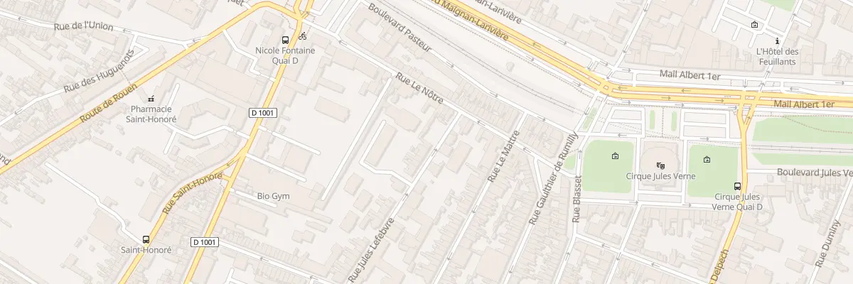 Plan du 12 Rue Jules Lefebvre à Amiens