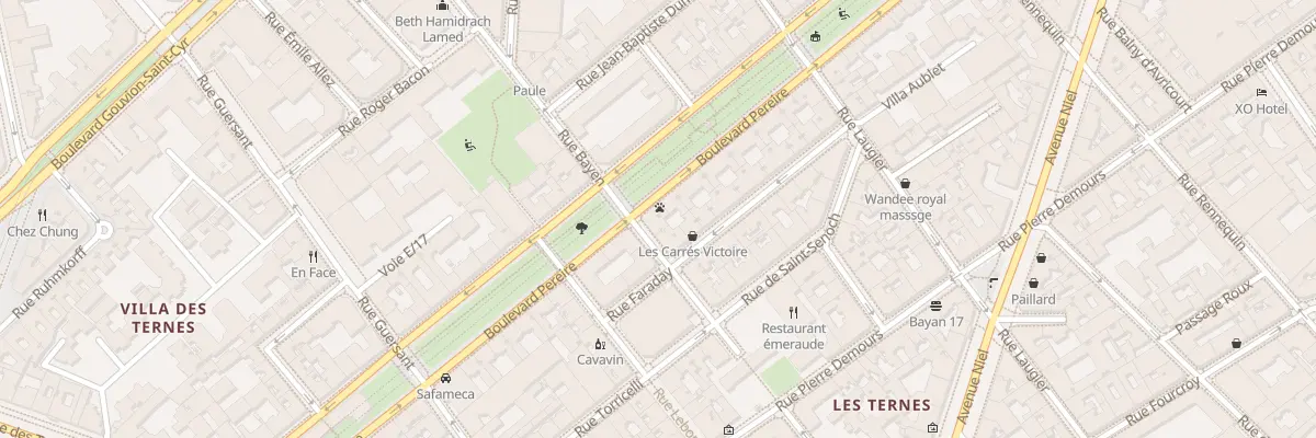 Plan du 179 Bd Pereire à Paris 17e Arrondissement