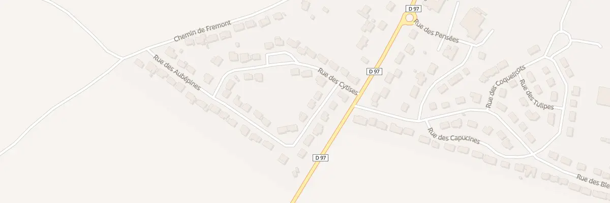 Plan du 21 Rue des Aubépines à Bertangles
