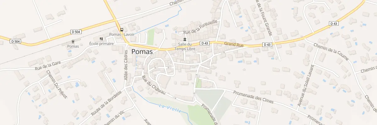 Plan du 92 Le Village à Pomas