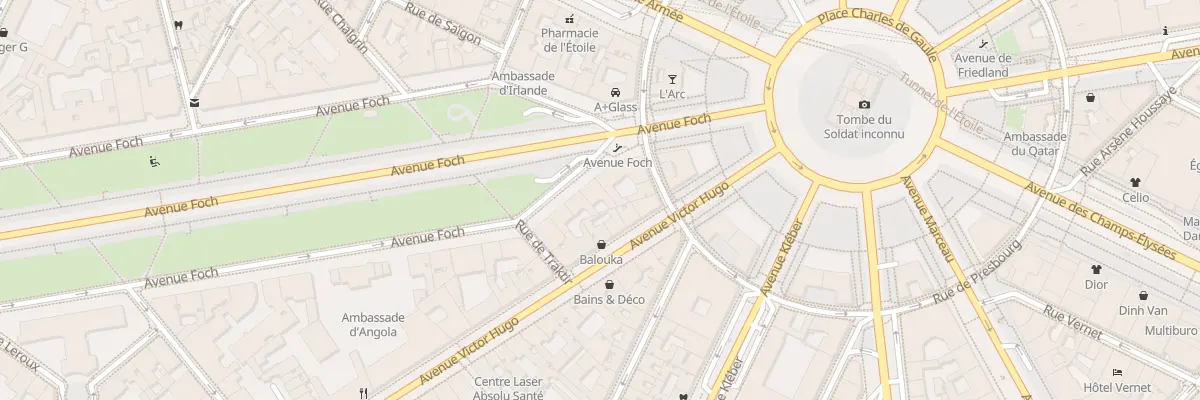 Plan du 3 Av Foch à Paris 16e Arrondissement