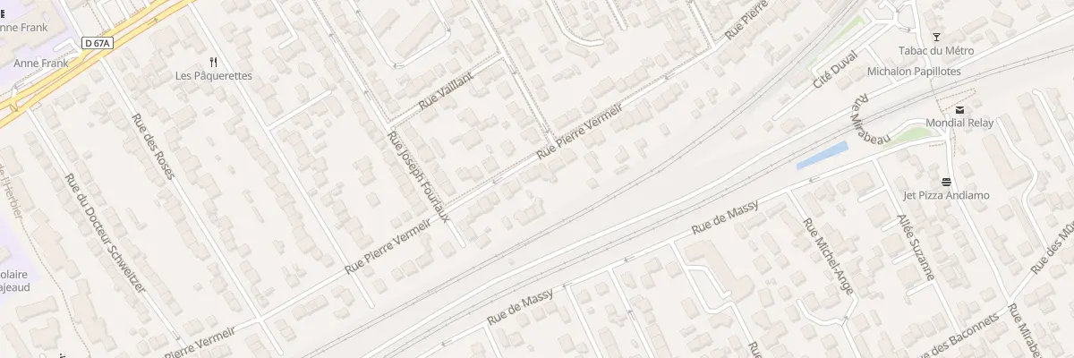 Plan du 95 Rue Pierre Vermeir à Antony