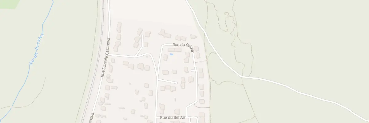 Plan du 61 Rue du Bel Air à Presles