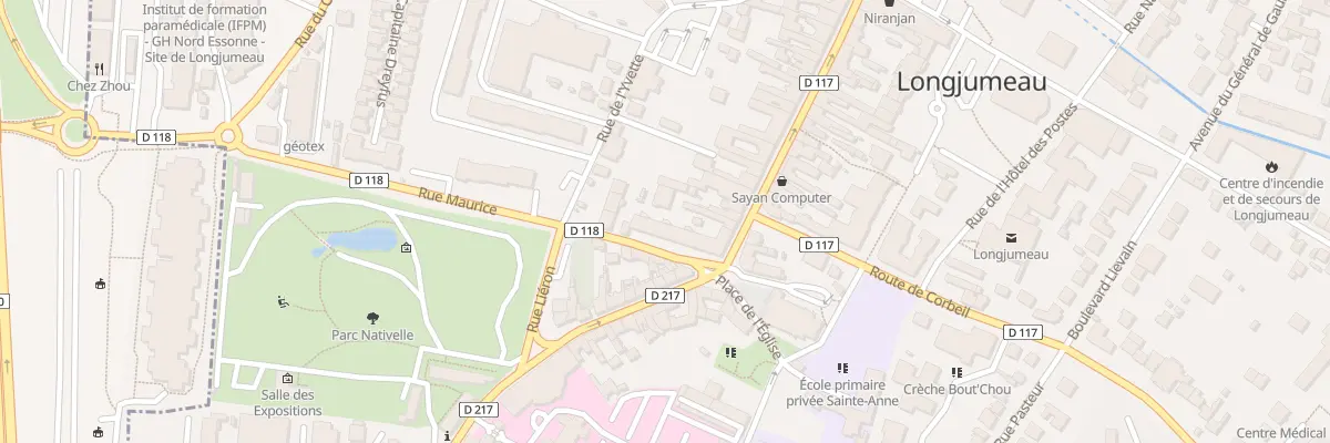 Plan du 134 Rue Pdt Francois Mitterrand à Longjumeau
