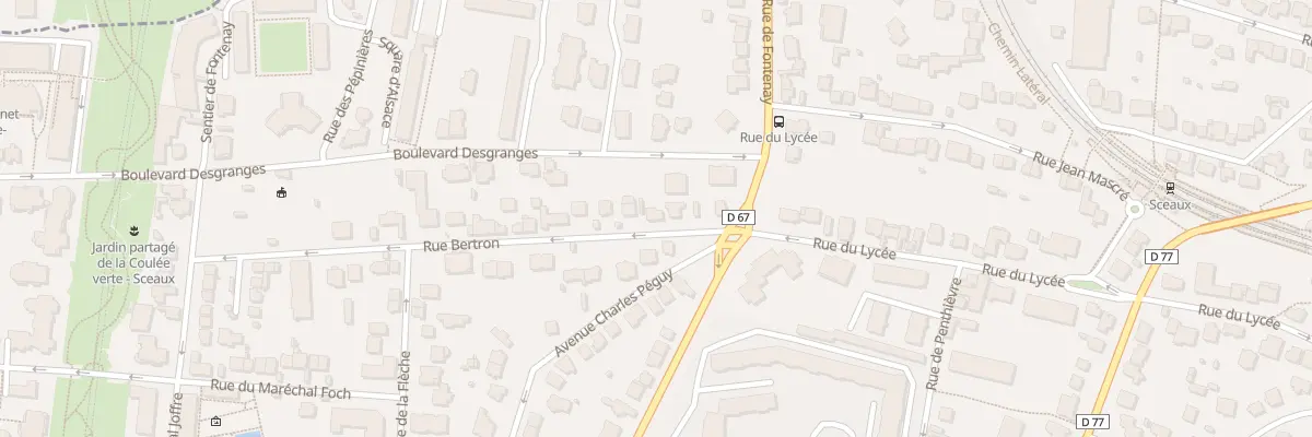 Plan du 6 Rue Bertron à Sceaux