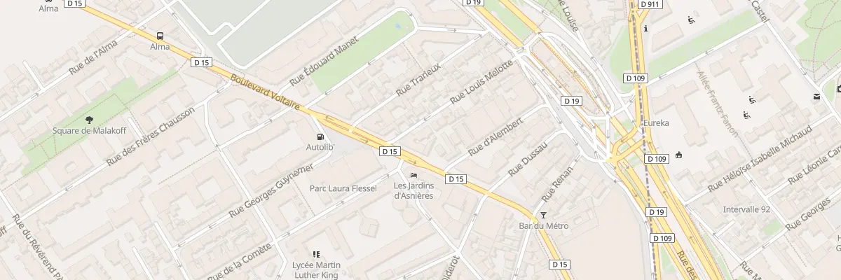 Plan du 2 Rue Louis Melotte à Asnières-sur-Seine