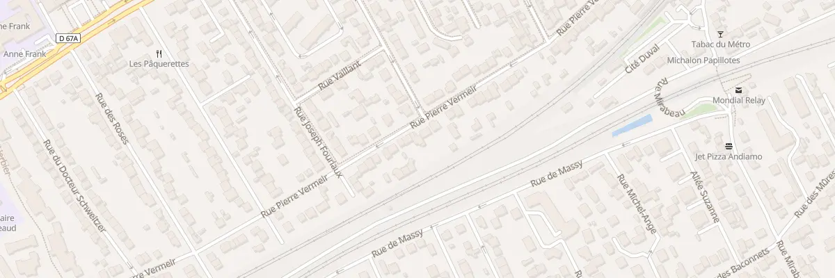 Plan du 93 Rue Pierre Vermeir à Antony