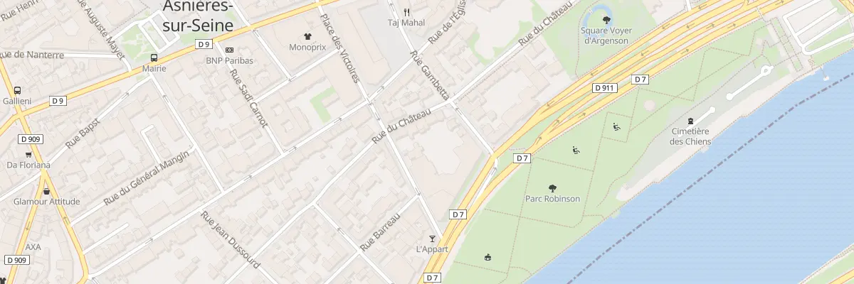 Plan du 8 Rue Duchesnay à Asnières-sur-Seine