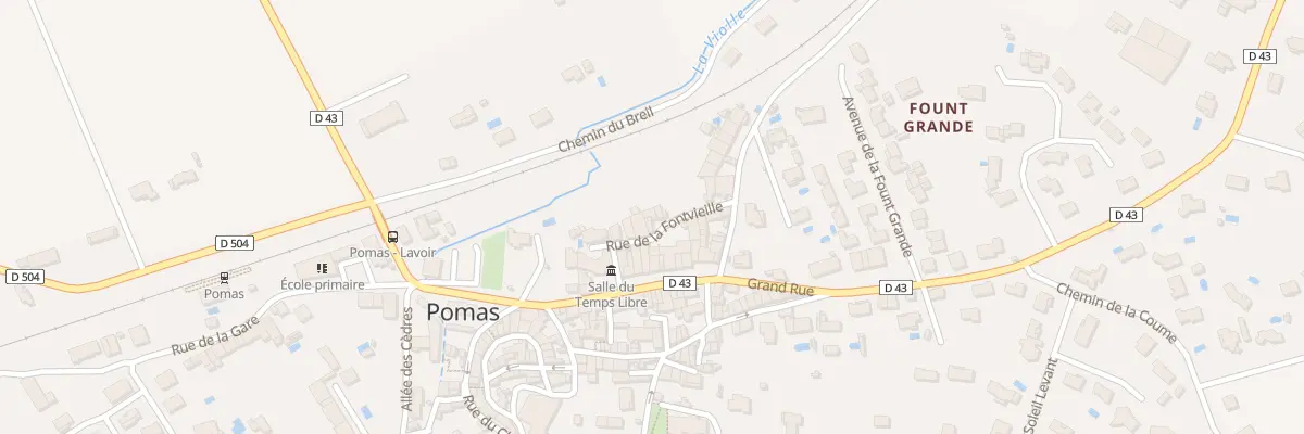 Plan du 7 Rue de la Fontvieille à Pomas