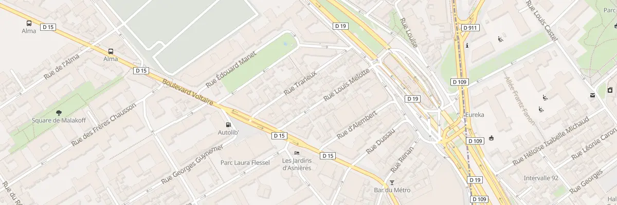 Plan du 9 Rue Louis Melotte à Asnières-sur-Seine