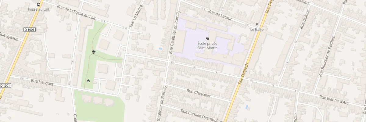 Plan du 11 Rue Jeanne d’Arc à Amiens