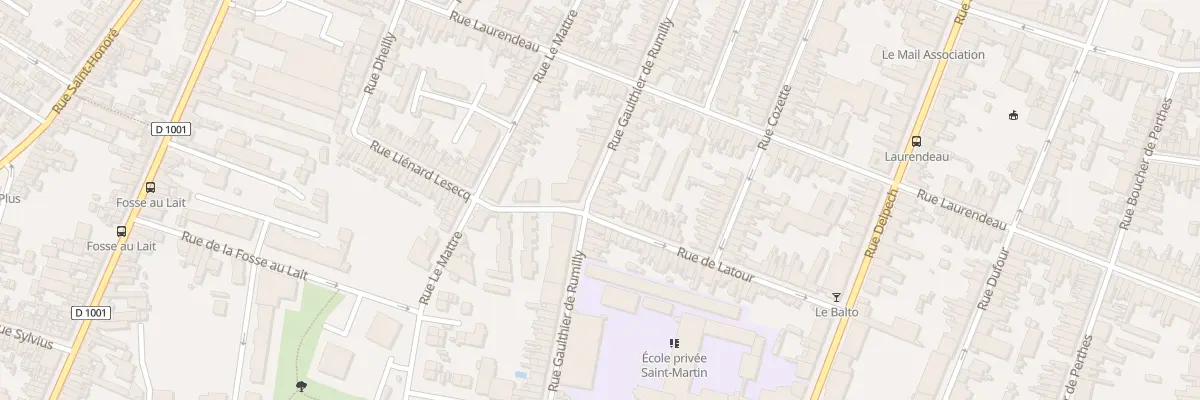 Plan du 83 Rue Gaulthier de Rumilly à Amiens