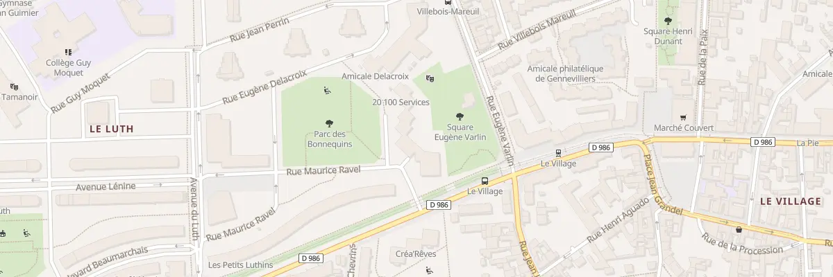 Plan du 2 All Edouard Manet à Gennevilliers