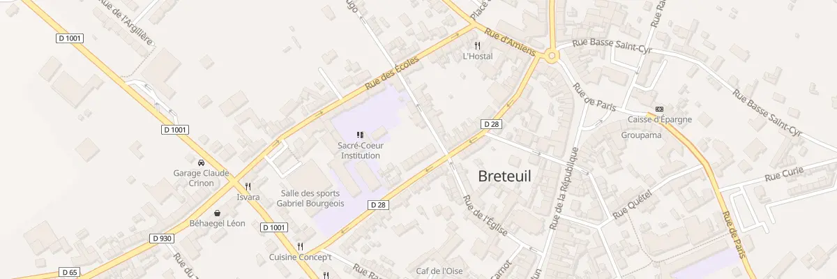 Plan du 28 Rue Adrien Maitre à Breteuil