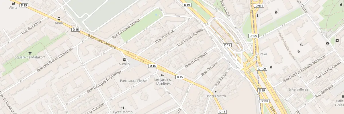 Plan du 6 Rue Louis Melotte à Asnières-sur-Seine