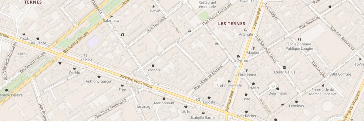 Plan du 9 Rue Marcel Renault à Paris 17e Arrondissement