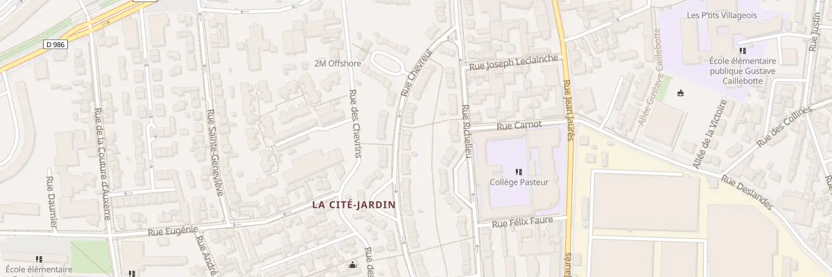 Plan du 58 Rue Chevreul à Gennevilliers