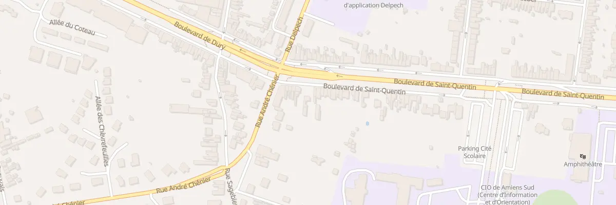 Plan du 18 Bd Saint-Quentin à Amiens
