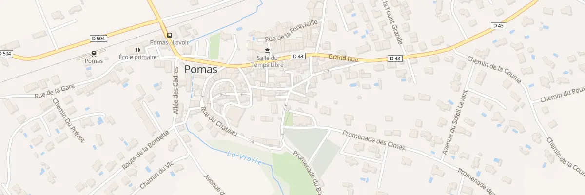 Plan du 63 Le Village à Pomas