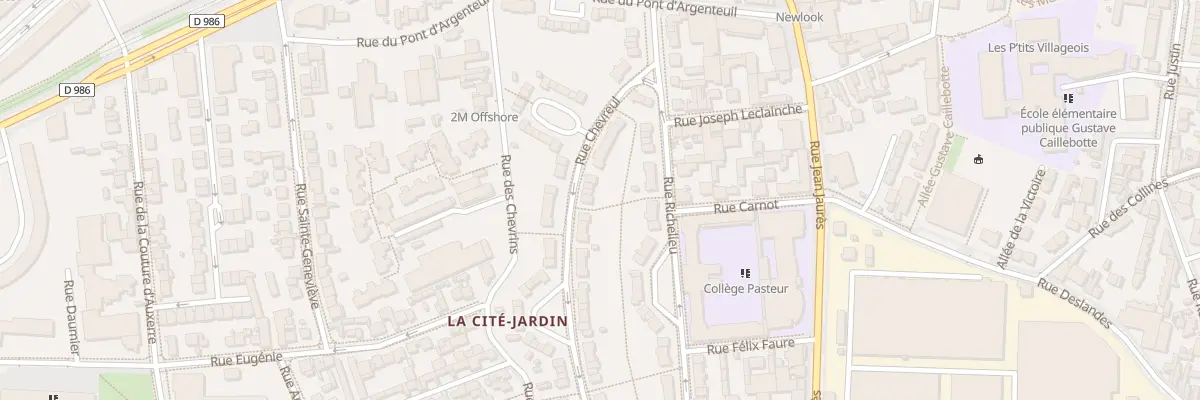 Plan du 62 Rue Chevreul à Gennevilliers