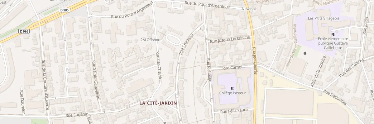 Plan du 66 Rue Chevreul à Gennevilliers