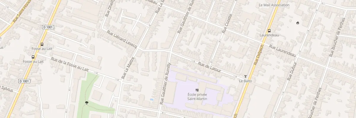 Plan du 4 Rue Latour à Amiens