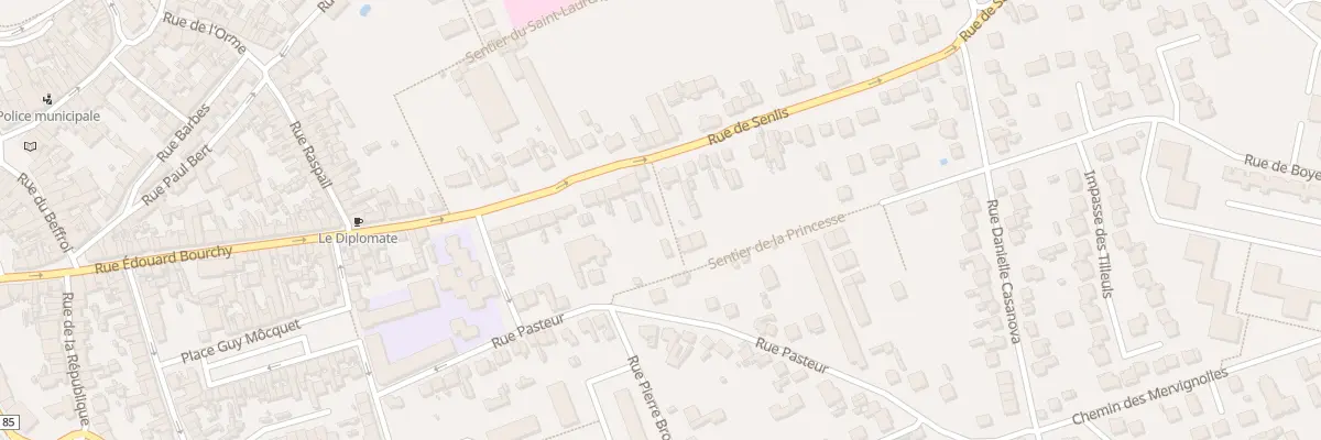 Plan du 74 Rue de Senlis à Beaumont-sur-Oise