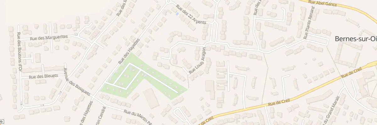 Plan du 11 Rue Louis Aragon à Bernes-sur-Oise
