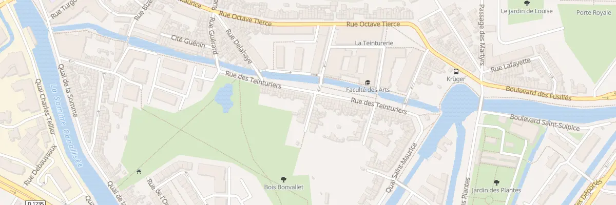 Plan du 61 Rue des Teinturiers à Amiens