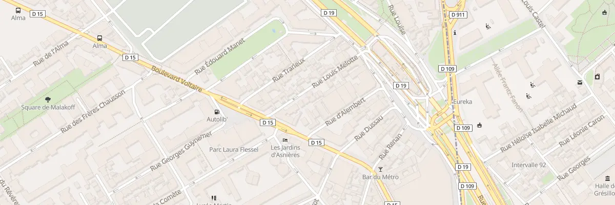 Plan du 8 Rue Louis Melotte à Asnières-sur-Seine