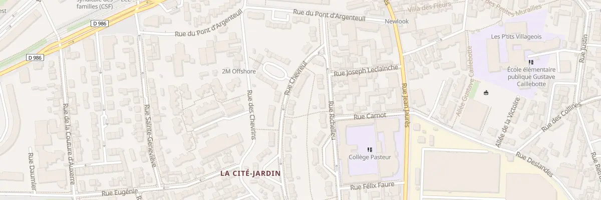 Plan du 70 Rue Chevreul à Gennevilliers