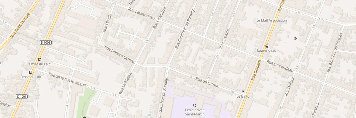 Plan du 77 Rue Gaulthier de Rumilly à Amiens