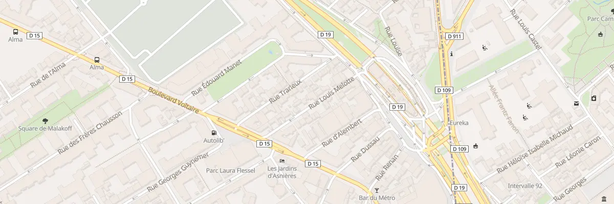 Plan du 13 Rue Louis Melotte à Asnières-sur-Seine