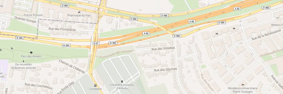 Plan du 18 Rue des Violettes à Antony