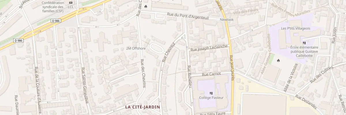 Plan du 76 Rue Chevreul à Gennevilliers
