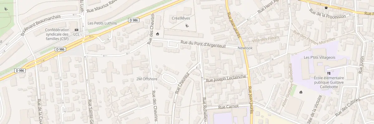 Plan du 121 Rue Chevreul à Gennevilliers
