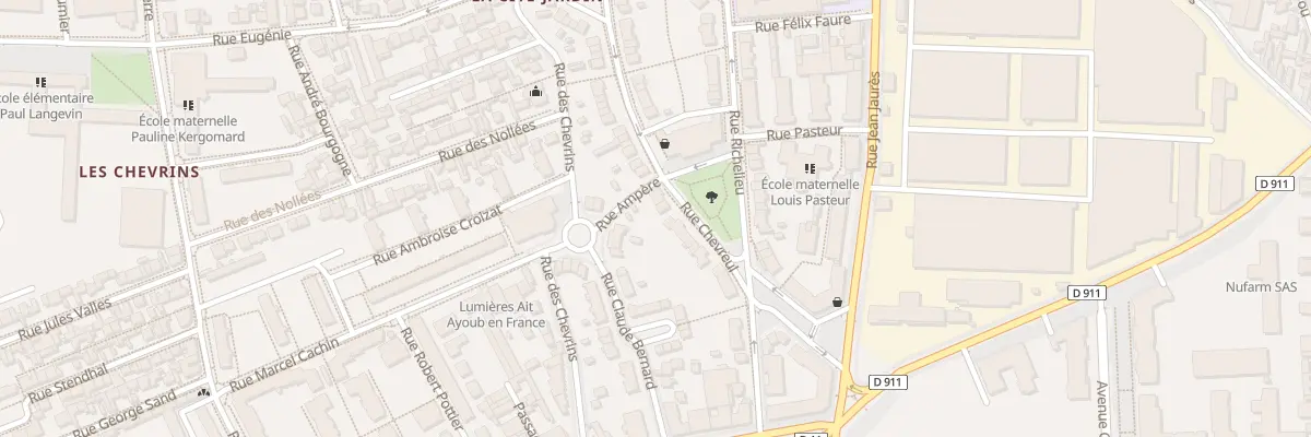 Plan du 25 Rue Chevreul à Gennevilliers