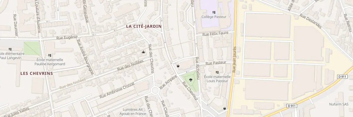 Plan du 6 Rue Chevreul à Gennevilliers