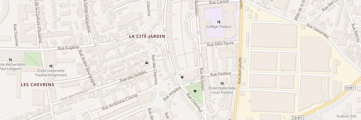 Plan du 14 Rue Chevreul à Gennevilliers