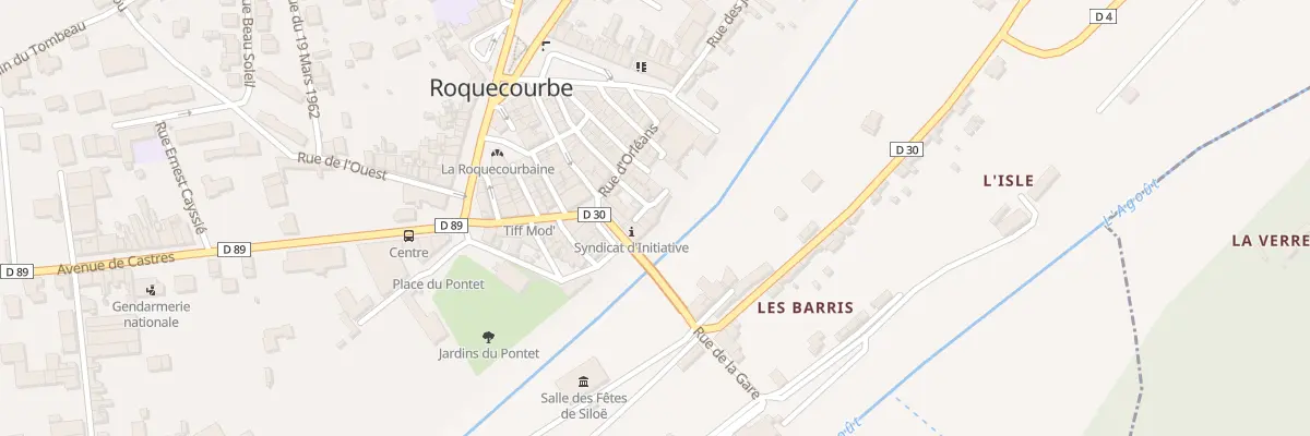 Plan du 2 Rue du Foulon à Roquecourbe