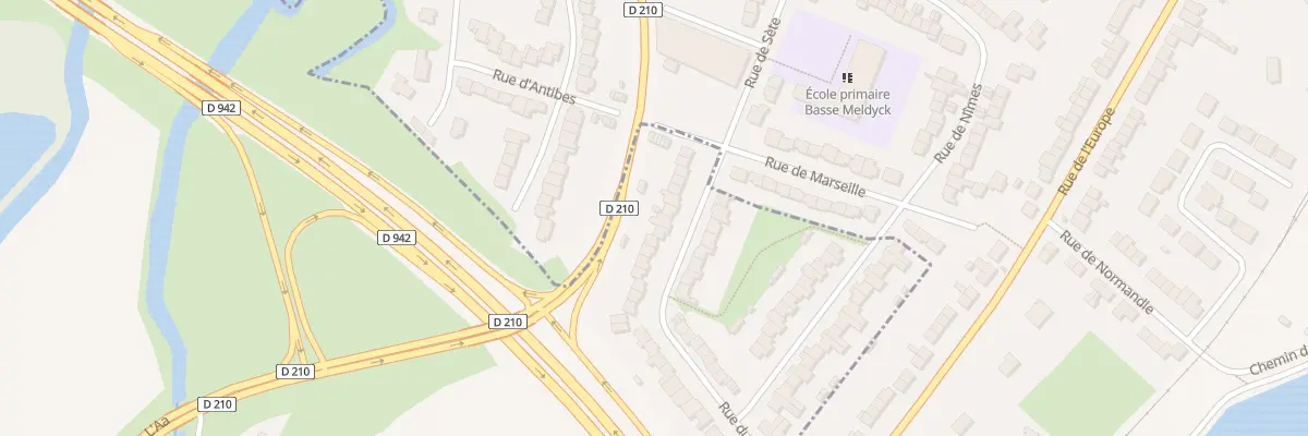 Plan du 45 Rue du Marechal Leclerc à Blendecques