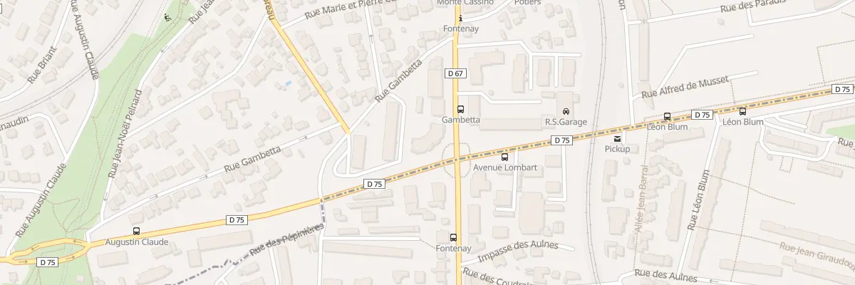 Plan du 1 Av Lombart à Fontenay-aux-Roses