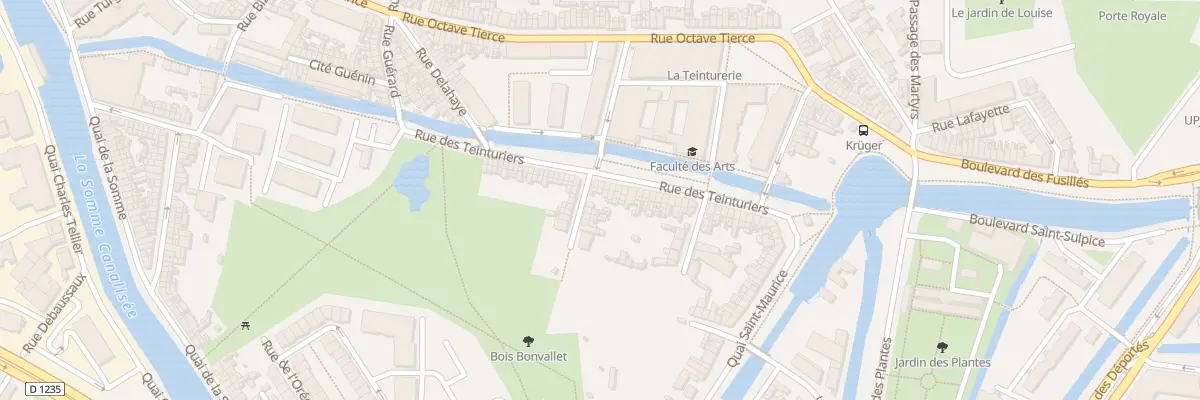 Plan du 57 Rue des Teinturiers à Amiens